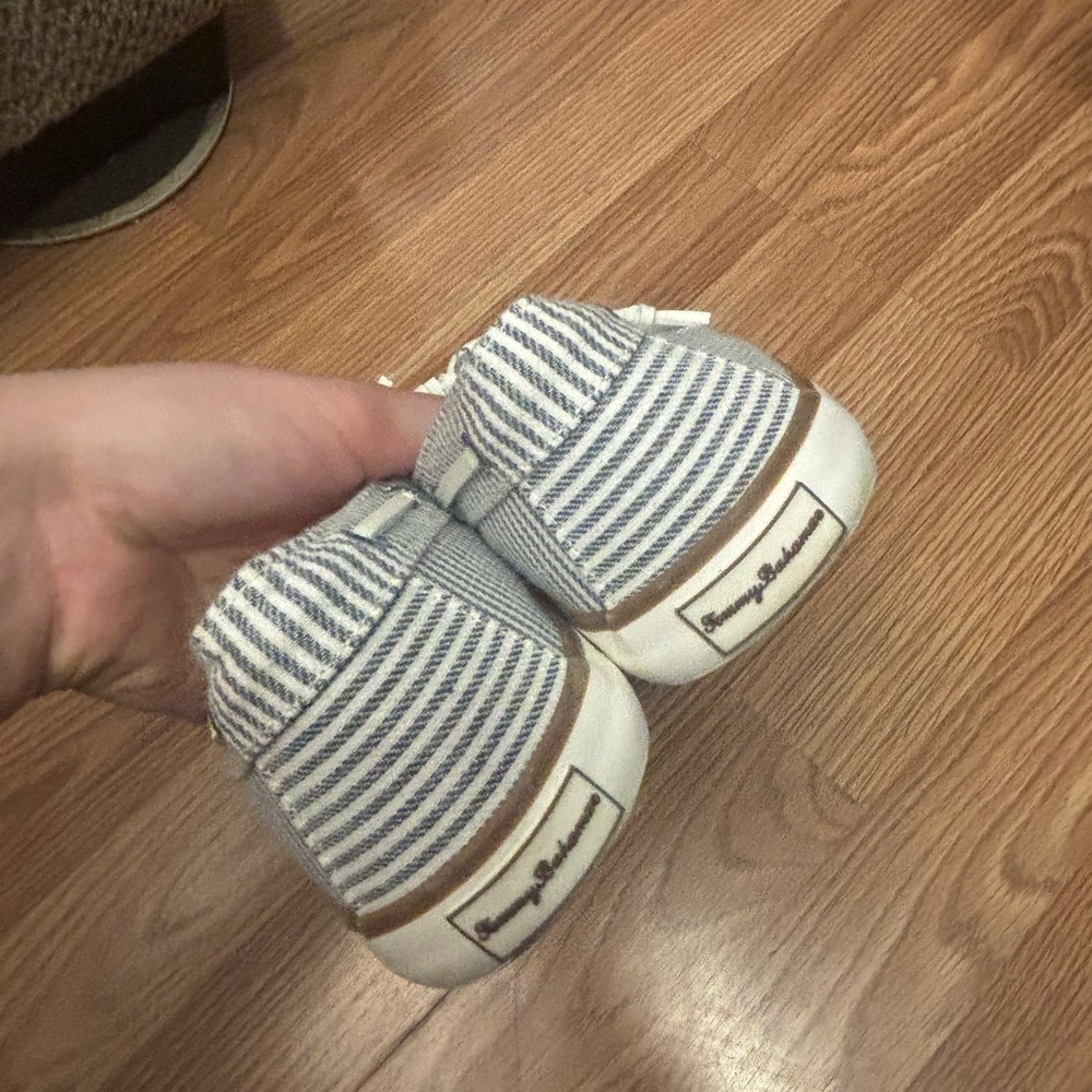 Tommy Bahama Blue & White Striped Sneakers Size 10 - Picture 8 of 10